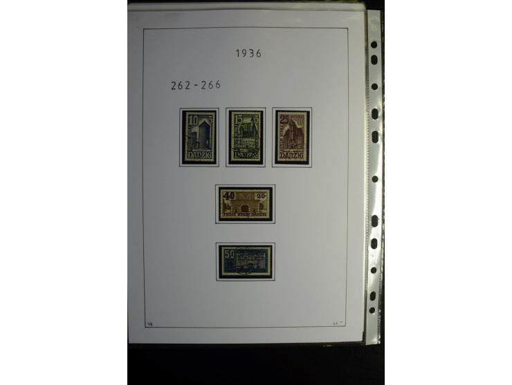 1920/39, gestempelte reichhaltige Sammlung mit u.a. Mi.-Nr. 2a, 9b, 22b, 28II (Attest), 32-40a+b, 41-46I+II, 86X (Mängel FKB)