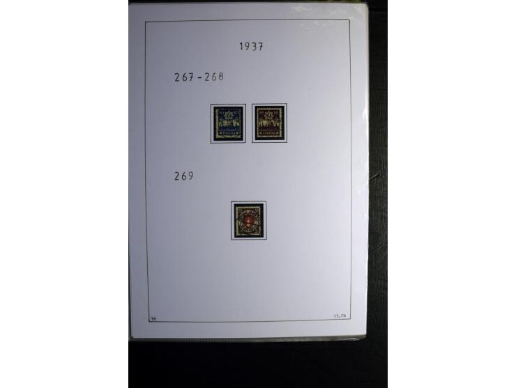 1920/39, gestempelte reichhaltige Sammlung mit u.a. Mi.-Nr. 2a, 9b, 22b, 28II (Attest), 32-40a+b, 41-46I+II, 86X (Mängel FKB)