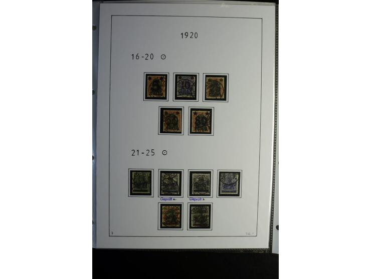 1920/39, gestempelte reichhaltige Sammlung mit u.a. Mi.-Nr. 2a, 9b, 22b, 28II (Attest), 32-40a+b, 41-46I+II, 86X (Mängel FKB)