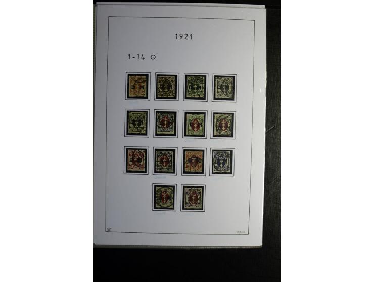1920/39, gestempelte reichhaltige Sammlung mit u.a. Mi.-Nr. 2a, 9b, 22b, 28II (Attest), 32-40a+b, 41-46I+II, 86X (Mängel FKB)