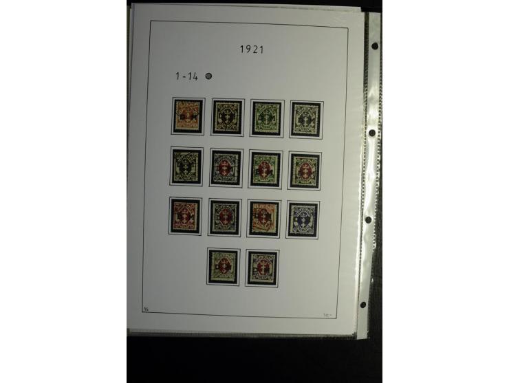 1920/39, gestempelte reichhaltige Sammlung mit u.a. Mi.-Nr. 2a, 9b, 22b, 28II (Attest), 32-40a+b, 41-46I+II, 86X (Mängel FKB)