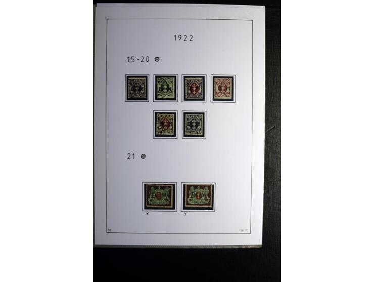 1920/39, gestempelte reichhaltige Sammlung mit u.a. Mi.-Nr. 2a, 9b, 22b, 28II (Attest), 32-40a+b, 41-46I+II, 86X (Mängel FKB)