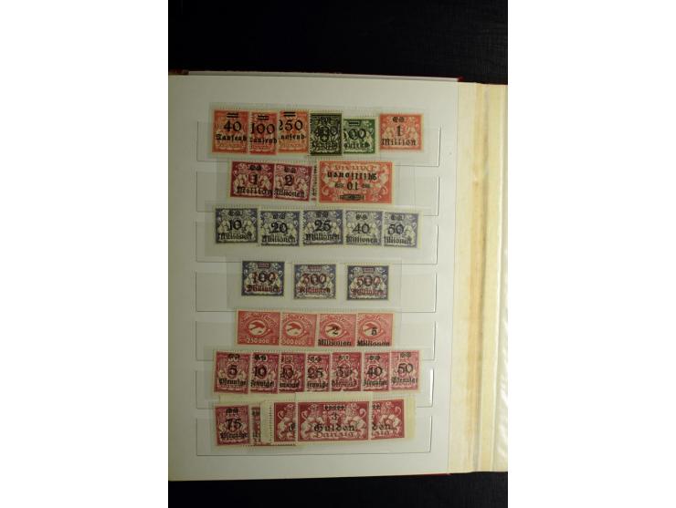 1920/39, postfrische und ungebrauchte Sammlung mit Mi.-Nr. 32-40 und 47-49, 4 Fotoatteste Soecknick BPP
