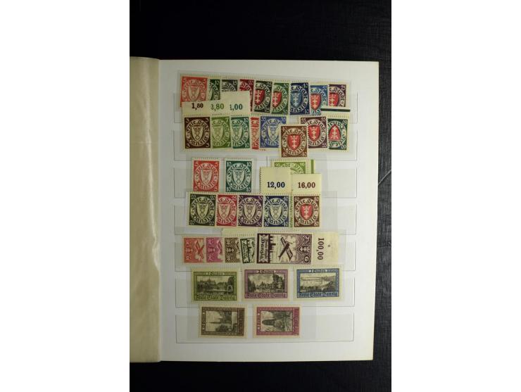 1920/39, postfrische und ungebrauchte Sammlung mit Mi.-Nr. 32-40 und 47-49, 4 Fotoatteste Soecknick BPP