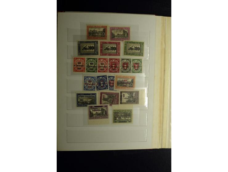 1920/39, postfrische und ungebrauchte Sammlung mit Mi.-Nr. 32-40 und 47-49, 4 Fotoatteste Soecknick BPP