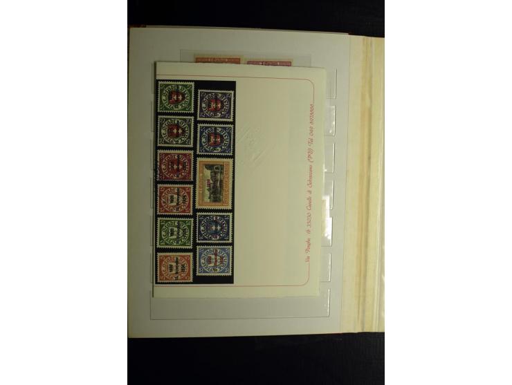 1920/39, postfrische und ungebrauchte Sammlung mit Mi.-Nr. 32-40 und 47-49, 4 Fotoatteste Soecknick BPP