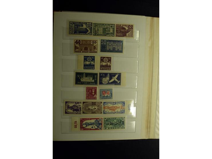 1920/39, postfrische und ungebrauchte Sammlung mit Mi.-Nr. 32-40 und 47-49, 4 Fotoatteste Soecknick BPP