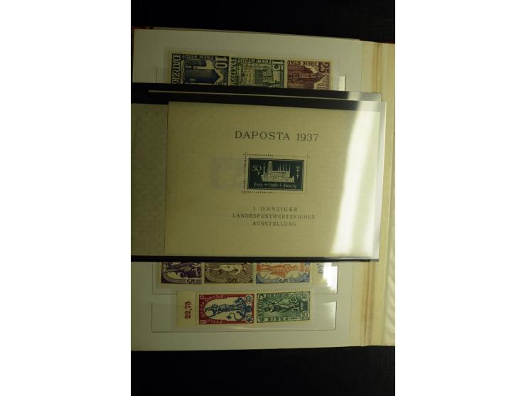 1920/39, postfrische und ungebrauchte Sammlung mit Mi.-Nr. 32-40 und 47-49, 4 Fotoatteste Soecknick BPP