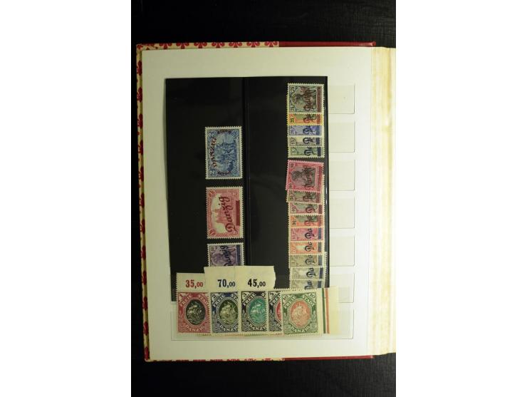 1920/39, postfrische und ungebrauchte Sammlung mit Mi.-Nr. 32-40 und 47-49, 4 Fotoatteste Soecknick BPP