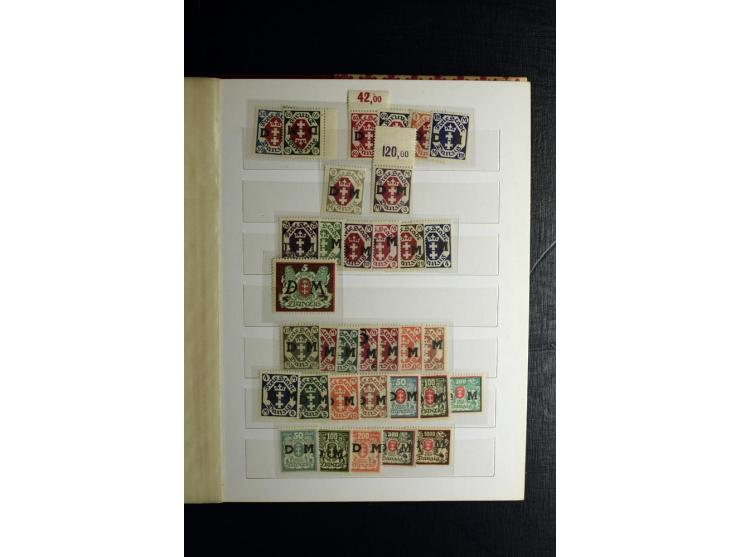 1920/39, postfrische und ungebrauchte Sammlung mit Mi.-Nr. 32-40 und 47-49, 4 Fotoatteste Soecknick BPP