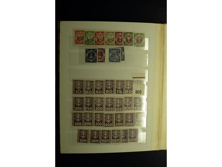 1920/39, postfrische und ungebrauchte Sammlung mit Mi.-Nr. 32-40 und 47-49, 4 Fotoatteste Soecknick BPP