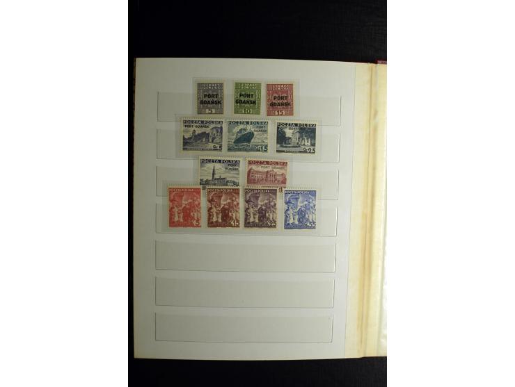 1920/39, postfrische und ungebrauchte Sammlung mit Mi.-Nr. 32-40 und 47-49, 4 Fotoatteste Soecknick BPP