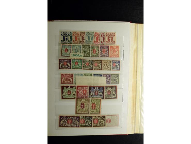 1920/39, postfrische und ungebrauchte Sammlung mit Mi.-Nr. 32-40 und 47-49, 4 Fotoatteste Soecknick BPP