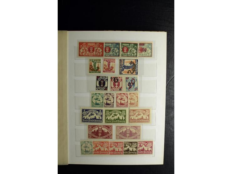 1920/39, postfrische und ungebrauchte Sammlung mit Mi.-Nr. 32-40 und 47-49, 4 Fotoatteste Soecknick BPP