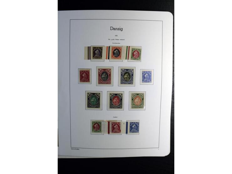 1920/39, postfrische und ungebrauchte Sammlung mit u.a. Mi.-Nr. 28II (Fotoattest Kniep BPP), 32-40 (für 2½ und 50 Pfg. Fotoat