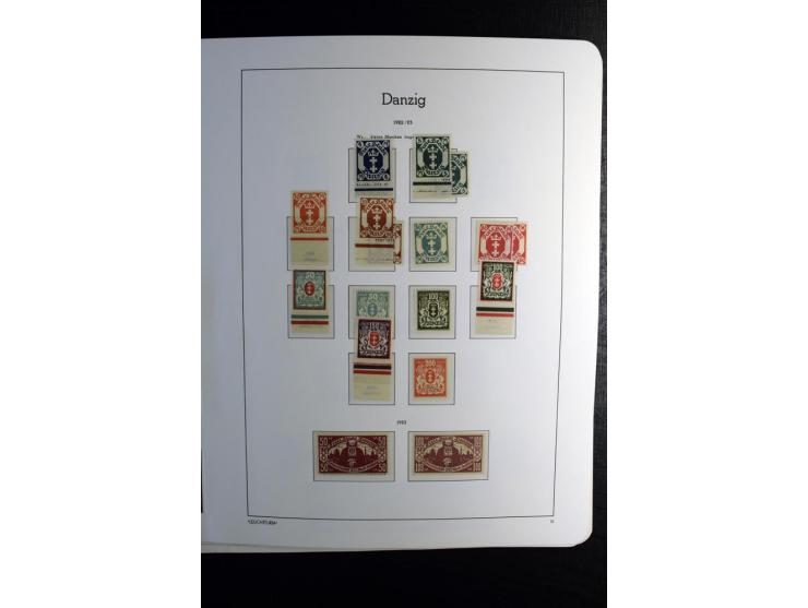 1920/39, postfrische und ungebrauchte Sammlung mit u.a. Mi.-Nr. 28II (Fotoattest Kniep BPP), 32-40 (für 2½ und 50 Pfg. Fotoat