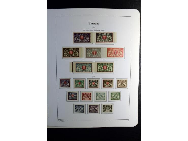 1920/39, postfrische und ungebrauchte Sammlung mit u.a. Mi.-Nr. 28II (Fotoattest Kniep BPP), 32-40 (für 2½ und 50 Pfg. Fotoat
