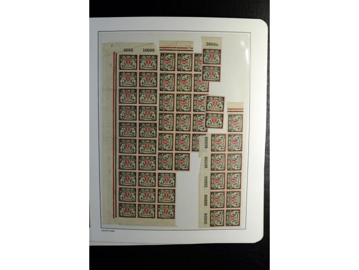 1920/39, postfrische und ungebrauchte Sammlung mit u.a. Mi.-Nr. 28II (Fotoattest Kniep BPP), 32-40 (für 2½ und 50 Pfg. Fotoat