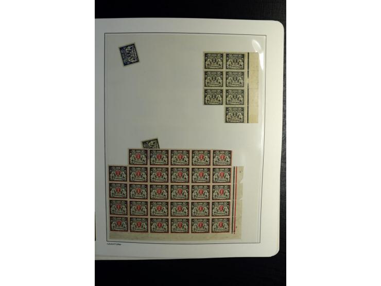 1920/39, postfrische und ungebrauchte Sammlung mit u.a. Mi.-Nr. 28II (Fotoattest Kniep BPP), 32-40 (für 2½ und 50 Pfg. Fotoat