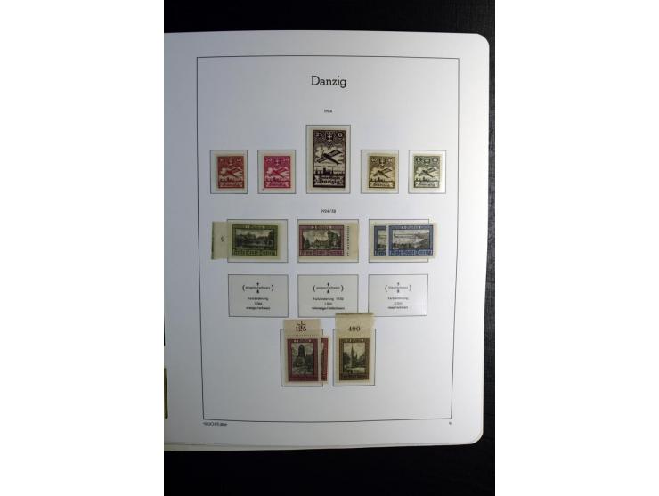 1920/39, postfrische und ungebrauchte Sammlung mit u.a. Mi.-Nr. 28II (Fotoattest Kniep BPP), 32-40 (für 2½ und 50 Pfg. Fotoat