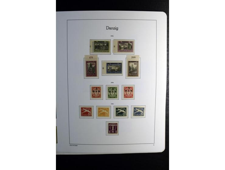 1920/39, postfrische und ungebrauchte Sammlung mit u.a. Mi.-Nr. 28II (Fotoattest Kniep BPP), 32-40 (für 2½ und 50 Pfg. Fotoat