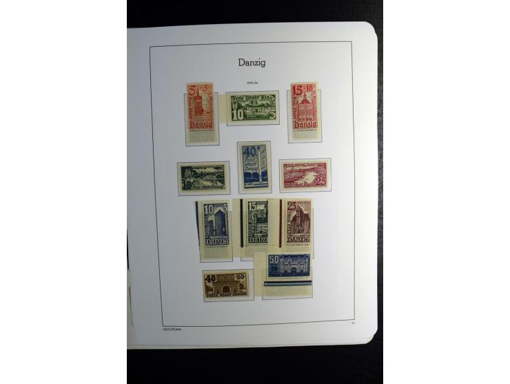 1920/39, postfrische und ungebrauchte Sammlung mit u.a. Mi.-Nr. 28II (Fotoattest Kniep BPP), 32-40 (für 2½ und 50 Pfg. Fotoat