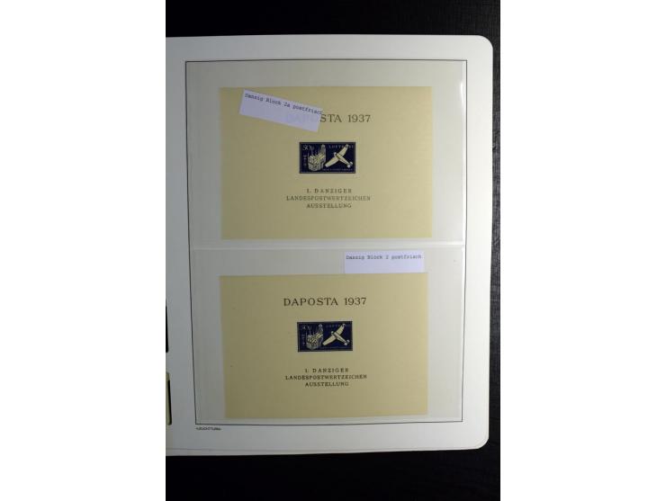 1920/39, postfrische und ungebrauchte Sammlung mit u.a. Mi.-Nr. 28II (Fotoattest Kniep BPP), 32-40 (für 2½ und 50 Pfg. Fotoat
