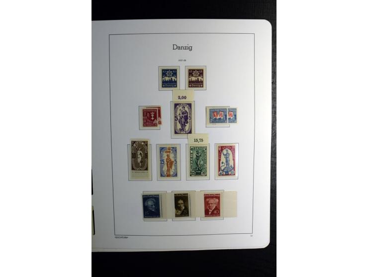 1920/39, postfrische und ungebrauchte Sammlung mit u.a. Mi.-Nr. 28II (Fotoattest Kniep BPP), 32-40 (für 2½ und 50 Pfg. Fotoat