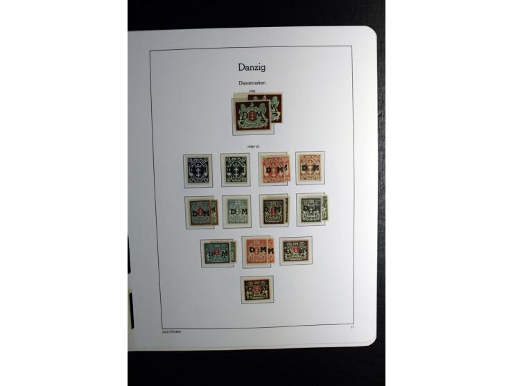 1920/39, postfrische und ungebrauchte Sammlung mit u.a. Mi.-Nr. 28II (Fotoattest Kniep BPP), 32-40 (für 2½ und 50 Pfg. Fotoat