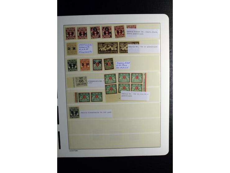 1920/39, postfrische und ungebrauchte Sammlung mit u.a. Mi.-Nr. 28II (Fotoattest Kniep BPP), 32-40 (für 2½ und 50 Pfg. Fotoat