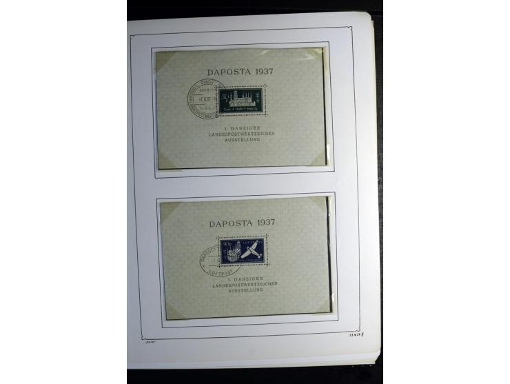 1920/39, ungebrauchte, in den Hauptnummern kpl. Sammlung mit Dienst, Porto und Port Gdansk, zusätzlich etwas gestempelt, für 