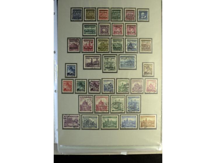 1939/44, schöne gestempelte Sammlung mit vielen besseren Werten, Albanien Mi.-Nr. 1-14 gestempelt, Odenpäh Mi.-Nr. 1A und 2AI