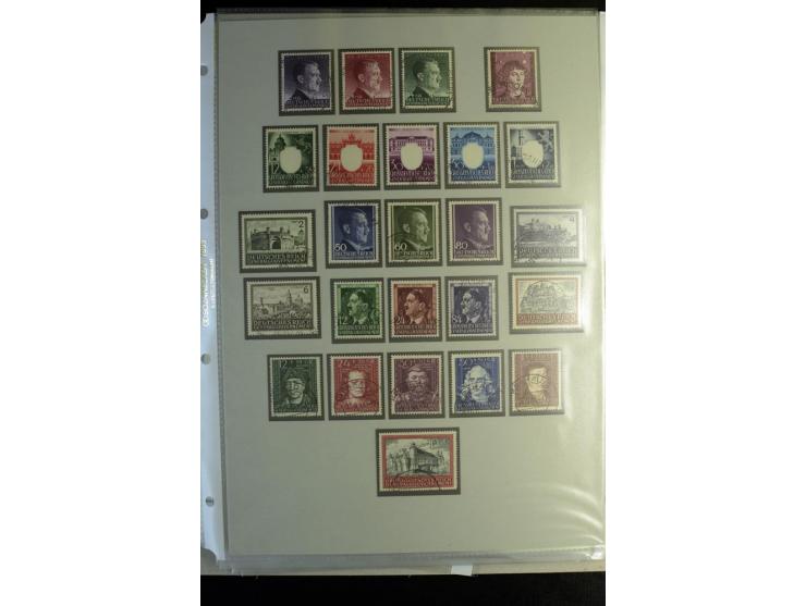 1939/44, schöne gestempelte Sammlung mit vielen besseren Werten, Albanien Mi.-Nr. 1-14 gestempelt, Odenpäh Mi.-Nr. 1A und 2AI