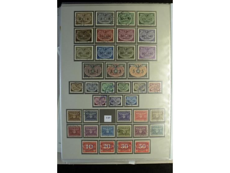 1939/44, schöne gestempelte Sammlung mit vielen besseren Werten, Albanien Mi.-Nr. 1-14 gestempelt, Odenpäh Mi.-Nr. 1A und 2AI