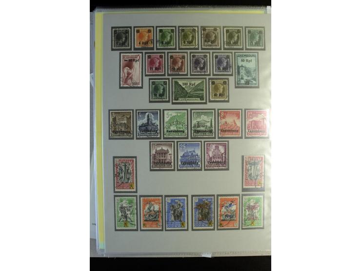 1939/44, schöne gestempelte Sammlung mit vielen besseren Werten, Albanien Mi.-Nr. 1-14 gestempelt, Odenpäh Mi.-Nr. 1A und 2AI