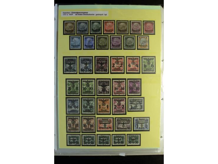 1939/44, schöne gestempelte Sammlung mit vielen besseren Werten, Albanien Mi.-Nr. 1-14 gestempelt, Odenpäh Mi.-Nr. 1A und 2AI
