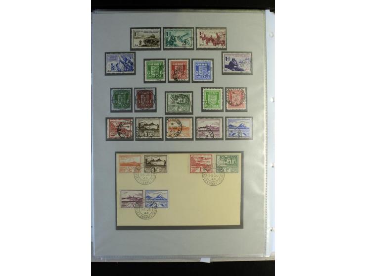 1939/44, schöne gestempelte Sammlung mit vielen besseren Werten, Albanien Mi.-Nr. 1-14 gestempelt, Odenpäh Mi.-Nr. 1A und 2AI