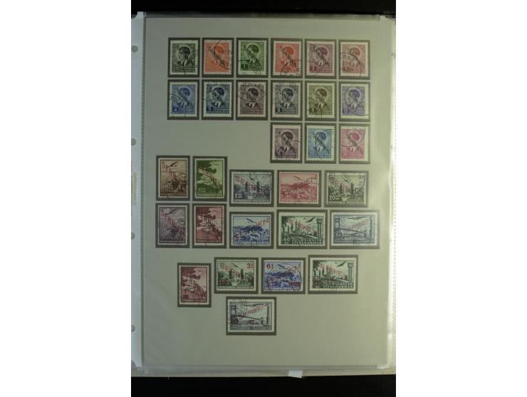 1939/44, schöne gestempelte Sammlung mit vielen besseren Werten, Albanien Mi.-Nr. 1-14 gestempelt, Odenpäh Mi.-Nr. 1A und 2AI