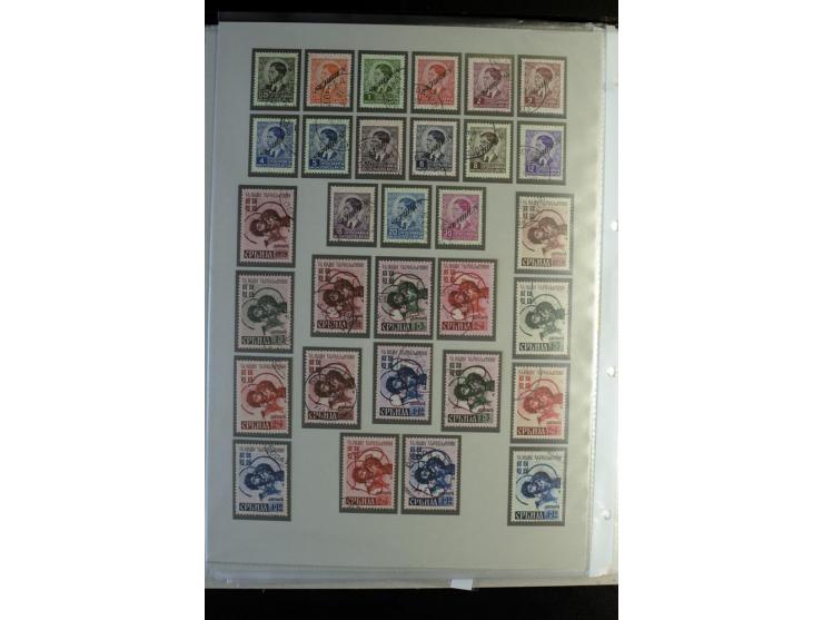 1939/44, schöne gestempelte Sammlung mit vielen besseren Werten, Albanien Mi.-Nr. 1-14 gestempelt, Odenpäh Mi.-Nr. 1A und 2AI