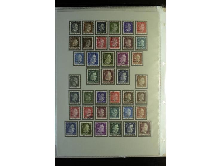 1939/44, schöne gestempelte Sammlung mit vielen besseren Werten, Albanien Mi.-Nr. 1-14 gestempelt, Odenpäh Mi.-Nr. 1A und 2AI