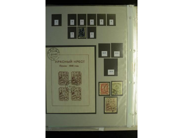 1939/44, schöne gestempelte Sammlung mit vielen besseren Werten, Albanien Mi.-Nr. 1-14 gestempelt, Odenpäh Mi.-Nr. 1A und 2AI