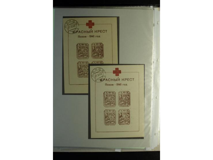 1939/44, schöne gestempelte Sammlung mit vielen besseren Werten, Albanien Mi.-Nr. 1-14 gestempelt, Odenpäh Mi.-Nr. 1A und 2AI
