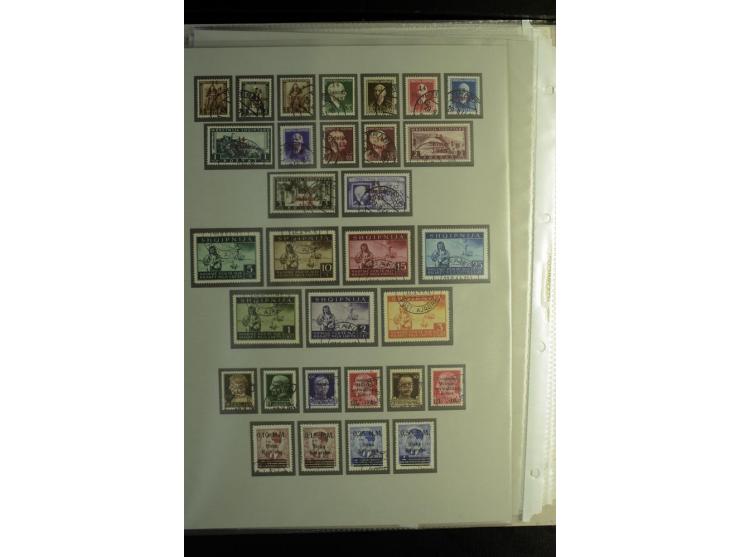 1939/44, schöne gestempelte Sammlung mit vielen besseren Werten, Albanien Mi.-Nr. 1-14 gestempelt, Odenpäh Mi.-Nr. 1A und 2AI