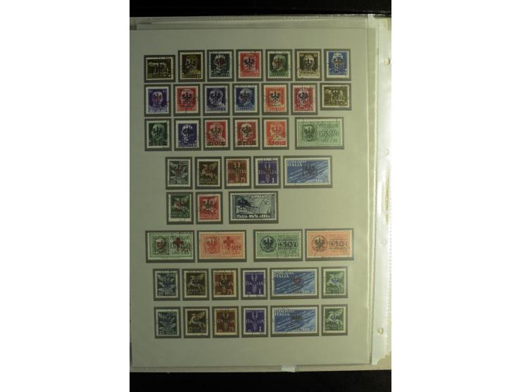 1939/44, schöne gestempelte Sammlung mit vielen besseren Werten, Albanien Mi.-Nr. 1-14 gestempelt, Odenpäh Mi.-Nr. 1A und 2AI