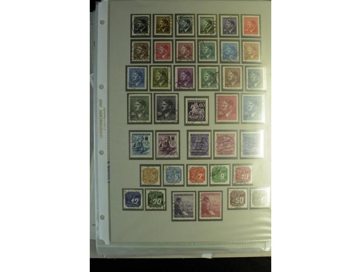 1939/44, schöne gestempelte Sammlung mit vielen besseren Werten, Albanien Mi.-Nr. 1-14 gestempelt, Odenpäh Mi.-Nr. 1A und 2AI