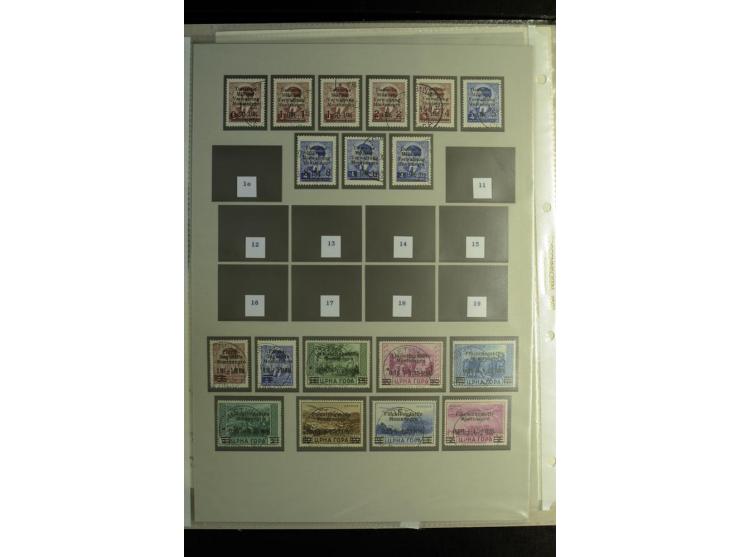 1939/44, schöne gestempelte Sammlung mit vielen besseren Werten, Albanien Mi.-Nr. 1-14 gestempelt, Odenpäh Mi.-Nr. 1A und 2AI