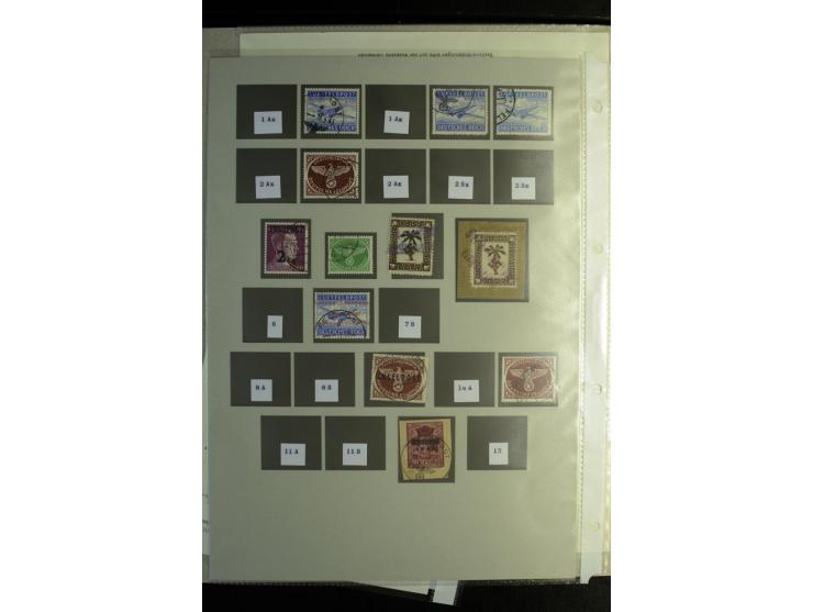 1939/44, schöne gestempelte Sammlung mit vielen besseren Werten, Albanien Mi.-Nr. 1-14 gestempelt, Odenpäh Mi.-Nr. 1A und 2AI