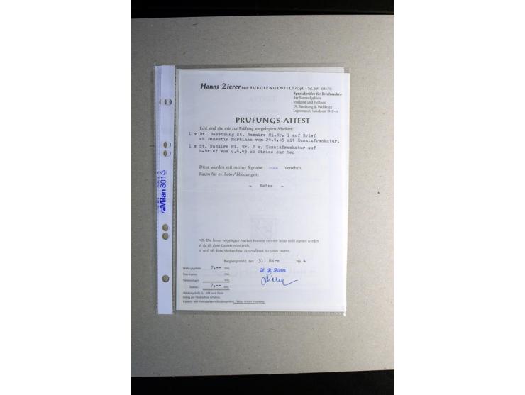 1939/44, schöne gestempelte Sammlung mit vielen besseren Werten, Albanien Mi.-Nr. 1-14 gestempelt, Odenpäh Mi.-Nr. 1A und 2AI