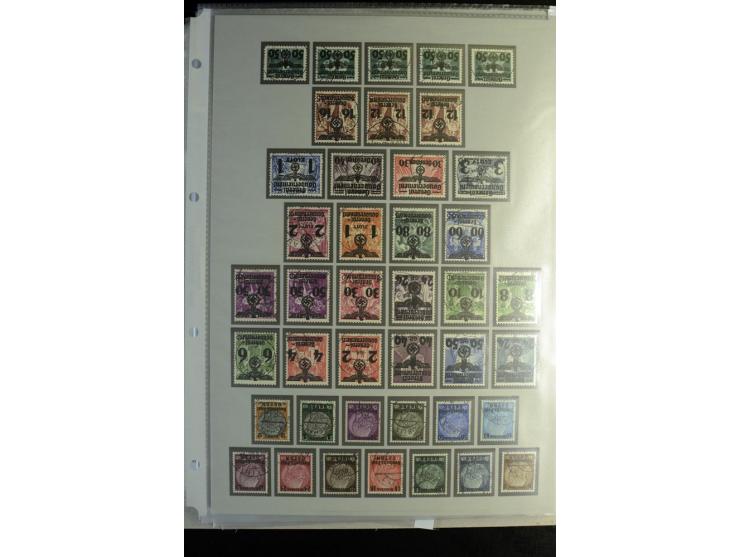 1939/44, schöne gestempelte Sammlung mit vielen besseren Werten, Albanien Mi.-Nr. 1-14 gestempelt, Odenpäh Mi.-Nr. 1A und 2AI