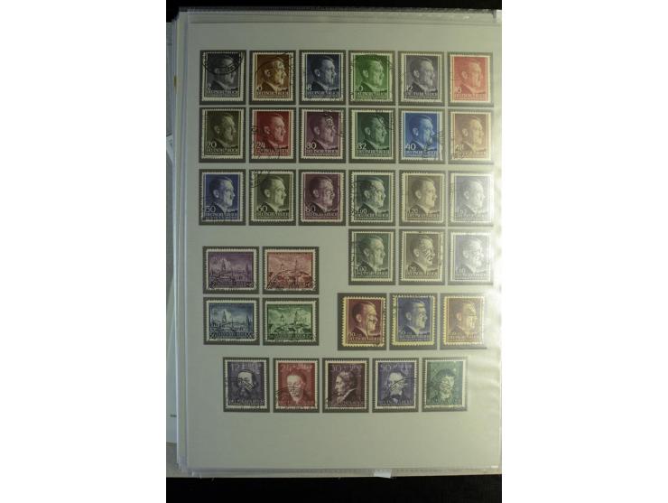 1939/44, schöne gestempelte Sammlung mit vielen besseren Werten, Albanien Mi.-Nr. 1-14 gestempelt, Odenpäh Mi.-Nr. 1A und 2AI